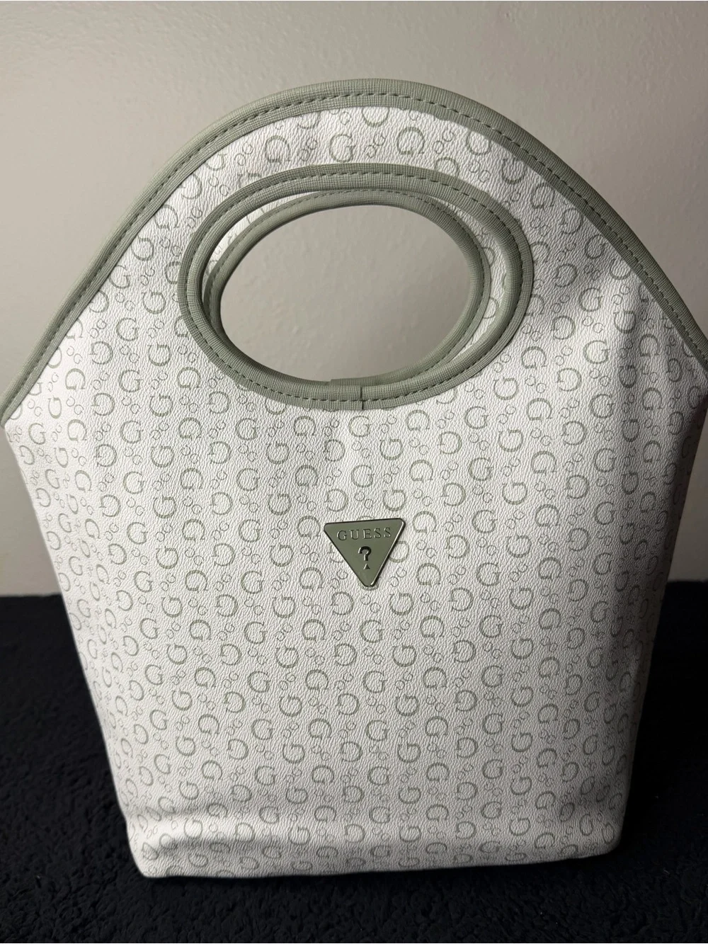GUESS Vintage Y2K Monogram Insulated Lunch Bag Tote
